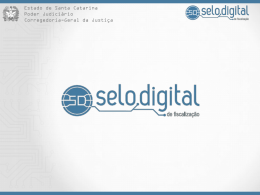 Selo Digital de Fiscaliza&ccedil;&atilde;o