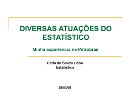 Estatísticos na Petrobras