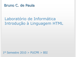 HTML - Bruno Campagnolo de Paula