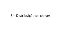 5 Distribuição de Chaves