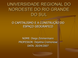 O capitalismo e a constru&ccedil;&atilde;o do espa&ccedil;o geogr&aacute;fico