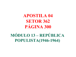 módulo 13 -a república populista (1946