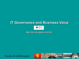 IT Governance and Business Value