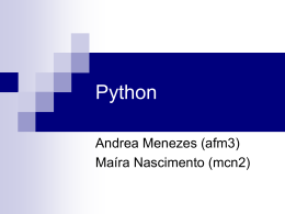 Python - Centro de Informática da UFPE