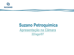 Histórico do Grupo Suzano Petroquímica