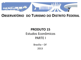 Universidade de Brasília - Turismo : Ponto de Vista Econômico