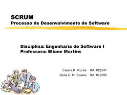 SCRUM Processo de Desenvolvimento de Software
