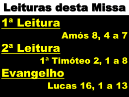 22.09.13 Vig&eacute;simo Quinto Domingo Comum Ano C