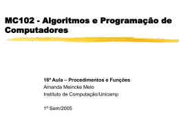 Fun&ccedil;&otilde;es - Instituto de Computa&ccedil;&atilde;o