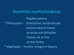 Domínios morfoclimáticos