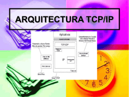 ARQUITECTURA TCP/IP
