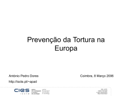 Prevenção da Tortura na Europa