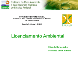 Apresentação IBRAM Licenciamento Ambiental
