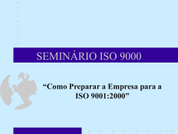 SEMIN&Aacute;RIO ISO 9000
