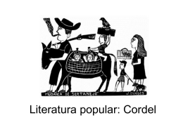 Literatura popular: Cordel