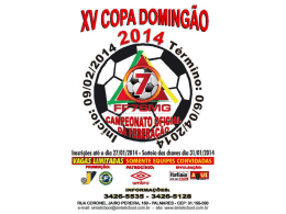 Apresentação da XV Copa Domingão 2014