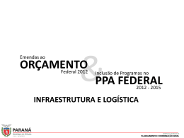 orçamento - Fórum Futuro 10 Paraná