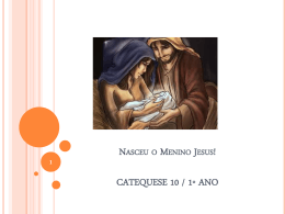 Nasceu o Menino Jesus! - Material de Catequese