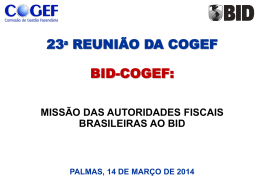 Anexo 8 – COGEF 23a Missão das Autoridades Fiscais Brasileiras