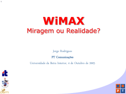 WiMAX - Universidade da Beira Interior