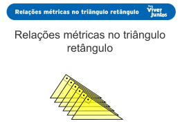 Relações métricas no triângulo retângulo