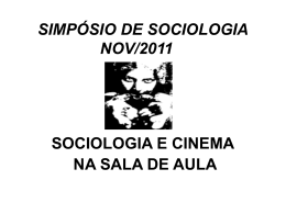 SIMPÓSIO DE SOCIOLOGIA NOV/2011