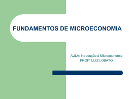 fundamentos de microeconomia - Universidade Castelo Branco