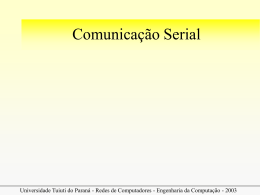 Comunicação Serial - Gerds - Universidade Tuiuti do Paraná
