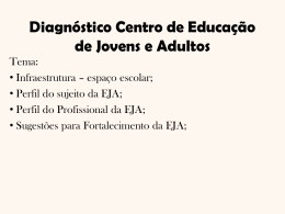 Diagnóstico Centro de Educação de Jovens e Adultos