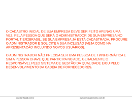 Passo 1 - CADASTRO INICIAL