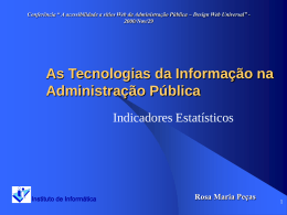 As Tecnologias da Informação na Administração Pública