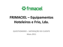 FRIMACIEL – Equipamentos Hoteleiros e Frio, Lda.