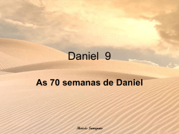 As 70 semanas de Daniel