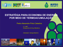 Estrat&eacute;gia para economia de energia por meio de termoacumula&ccedil;&atilde;o