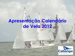 Apresentação Calendário de Vela 2012