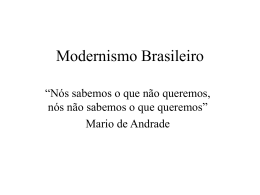Modernismo Brasileiro