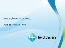 avaliação institucional para quê?