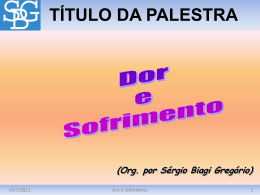 Dor e Sofrimento - S&eacute;rgio Biagi Gregorio