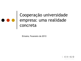 Cooperação universidade-empresa: uma realidade concreta