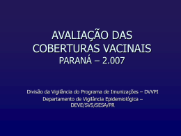 1 ano, nos municípios do Paraná