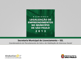 HIS / HMP - Sinduscon-SP