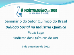 Seminario do Setor Quimico do Brasil