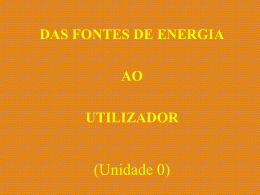 SITUAÇÃO ENERGÉTICA EM PORTUGAL