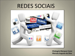 Apresentação da palestra sobre "Redes Sociais"