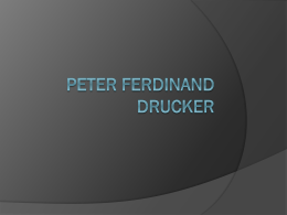 Peter FERDINAND DRUCKER