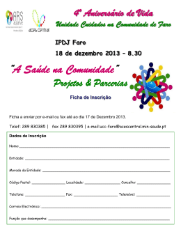 Ficha de Inscri&ccedil;&atilde;o