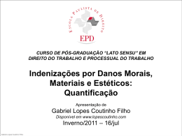 dano moral - Gabriel Lopes Coutinho Filho