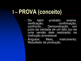 I – PROVA - Vallisney Oliveira