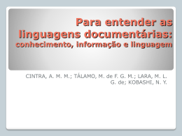 Slides- Para entender as linguagens