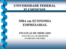 FINANÇAS MERCADO1.1 - Universidade Federal Fluminense
